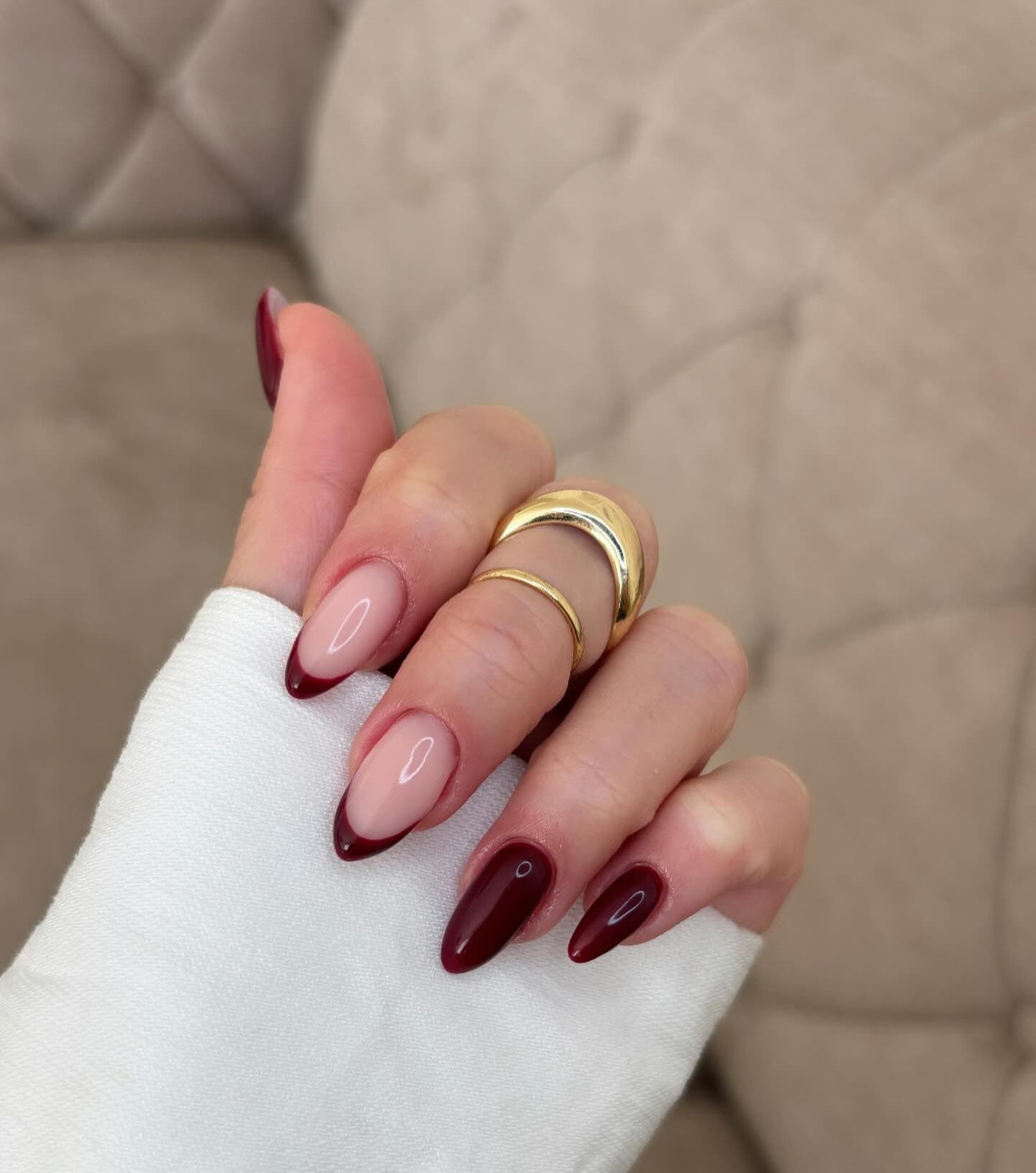 Bordeaux French Nageldesign
