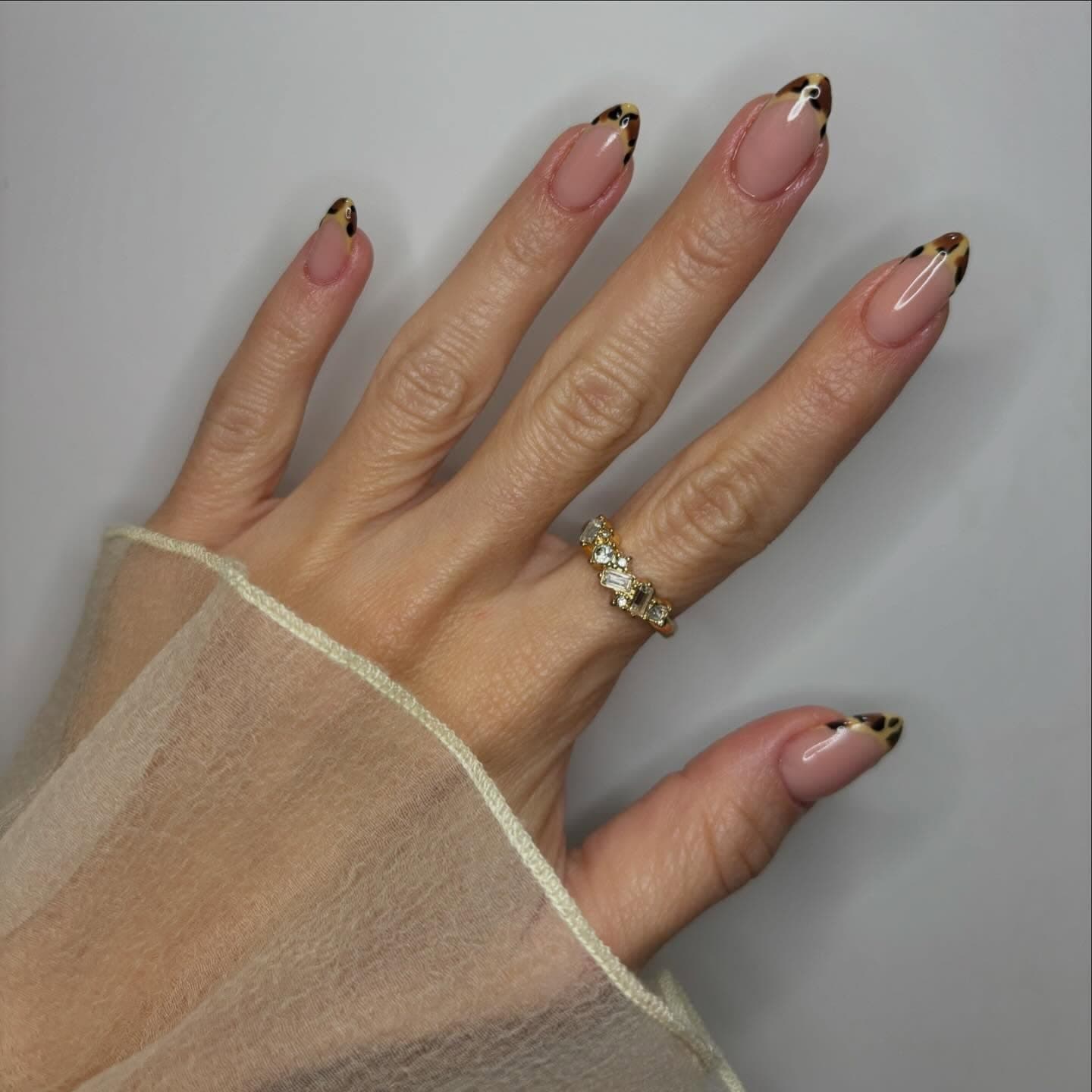 Leopard Nageldesign, Rückseite